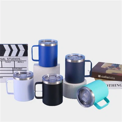 Gwo-Kapasite Thermos Cup ak kouvèti